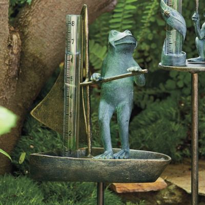 Sailing Frog Rain Gauge Frontgate