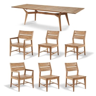 Peyton 7 pc. Rectangular Extending Dining Set Frontgate