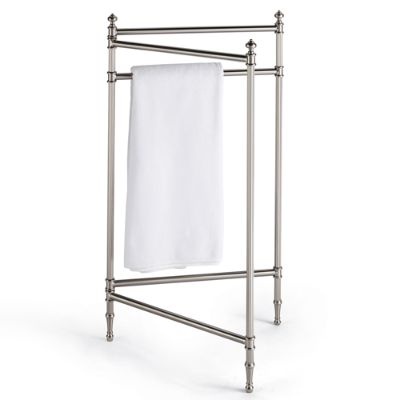 Frontgate Resort Collection Folding Towel Rack in Brushed Nickel Frontgate