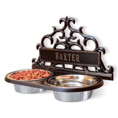 Personalized Wallmount Pet Feeder Frontgate