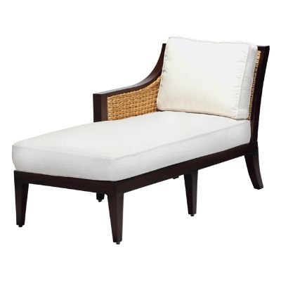 Aqua Rightfacing Chaise Lounge with Cushion Frontgate