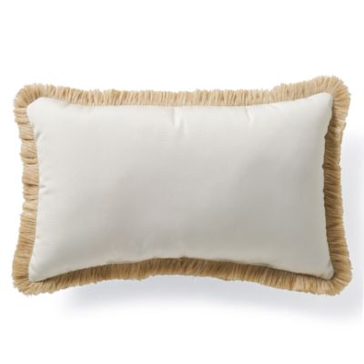 fringe lumbar pillow