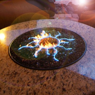 Oriflamme Fire Table With Sun Burner Frontgate