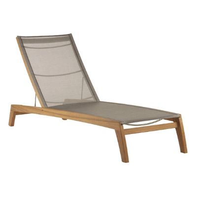 Horizon Teak and Sling Chaise Lounge | Frontgate Horizon Teak and Sling Chaise Lounge | Frontgate on Living Accents Sling Folding Chaise id=59647