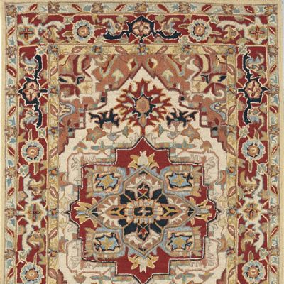 Phoenix HandHooked Wool Area Rug Frontgate