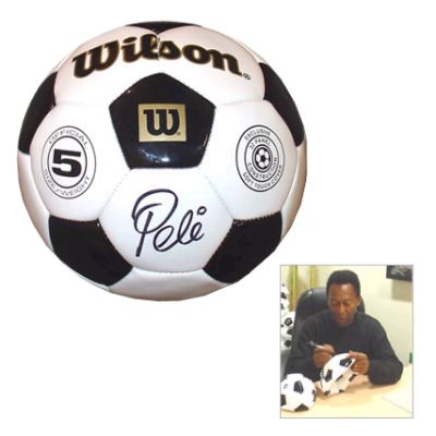 Pele Handsigned Soccer Ball Frontgate
