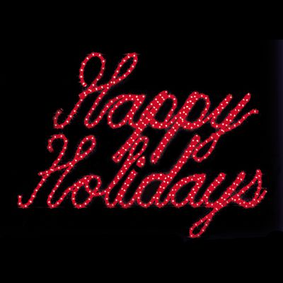 Lighted Happy Holidays Outdoor Sign | Frontgate