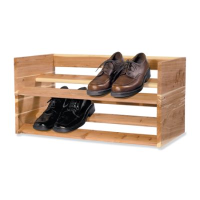 Cedar Shoe Rack - 28 Wide 