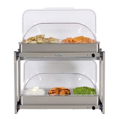 Multilevel Buffet Server with Roll Top Lids Frontgate