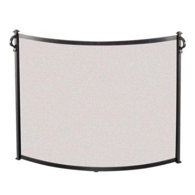American Craftsman Bowed Fireplace Screen Frontgate