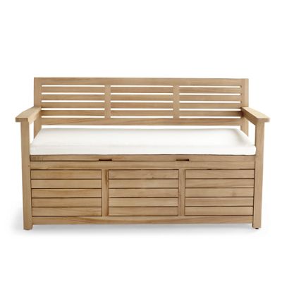 Teak best sale storage bench