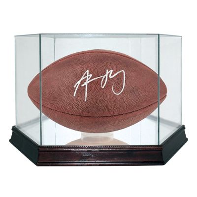 Autographed Green Bay Packers Aaron Rodgers Fanatics Authentic Duke Game  Football with 3X NFL MVP Inscription