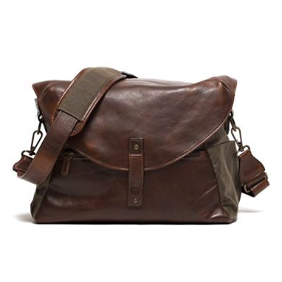 New online Moore & Giles leather messenger bag