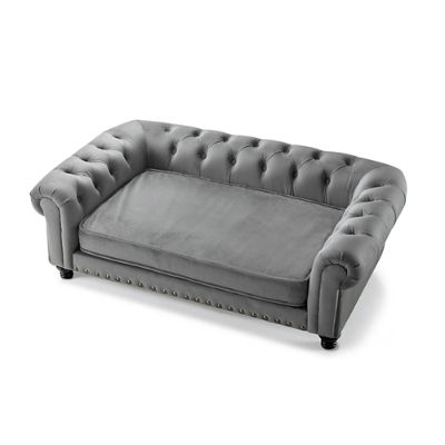 Tufted dog shop sofa