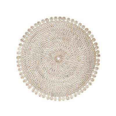 Capiz Woven Rattan Placemats, Set of Four | Frontgate