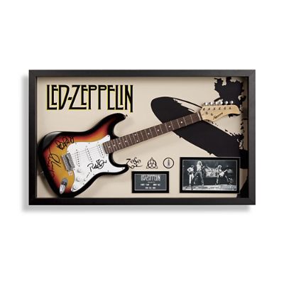 Led zeppelin signed guitar hotsell
