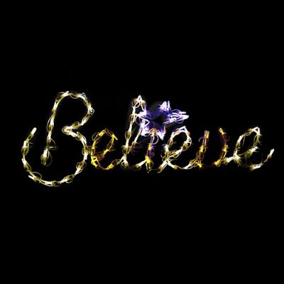 LED Script Believe Frontgate