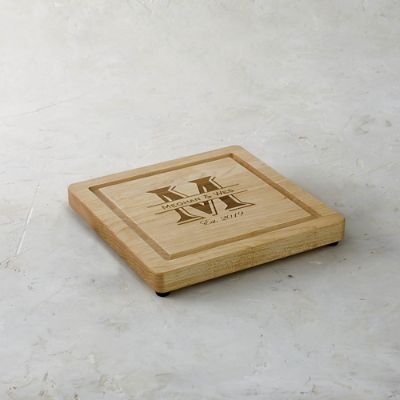 Personalized Square Modern Cutting Board Frontgate