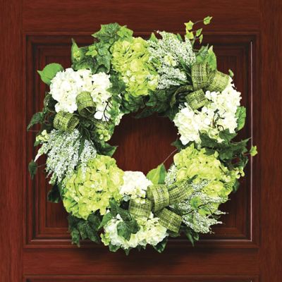 Heather, Hydrangea & Ivy Wreath Handcrafted Indoor/Outdoor Decor