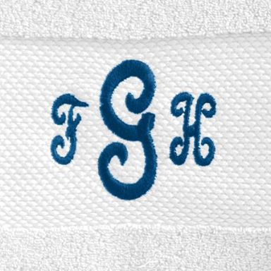 allbrand365 designer Elite Fashion Medallion Hand Towel,Blue,Hand