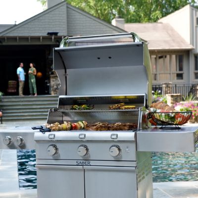 Saber 500 3-burner Gas Grill with Dual Side Burners | Frontgate