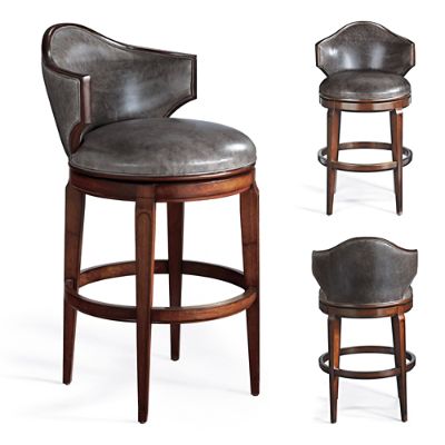 Nicholson Low Back Swivel Bar Stool | Frontgate