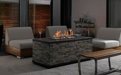 Tres Chic Gas Fire Pit By Tommy Bahama Frontgate