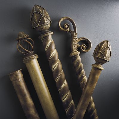 Aged Tuscan Drapery Hardware Collection Frontgate