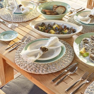 Costa Nova Astoria Dinnerware in White Finish | Frontgate