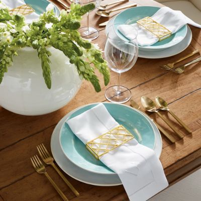 Costa Nova Astoria Dinnerware in White Finish | Frontgate
