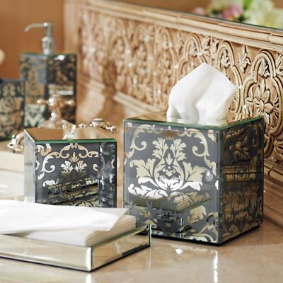 Victoria Damask Bath Accessories Frontgate