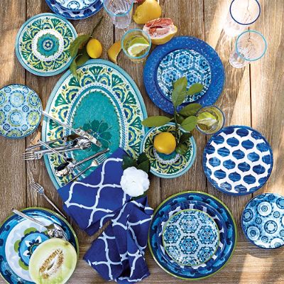 Vibrant MixandMatch Melamine Dinnerware Frontgate