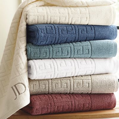 Rhodes Greek Key Bath Towels Frontgate