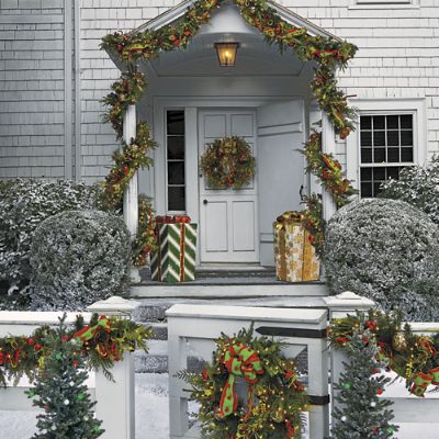 Holly Berry Wreath and Garland | Frontgate