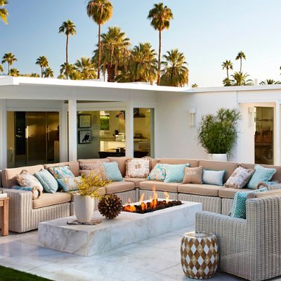 Hyde Park Modular Seating in Ivory Finish Frontgate