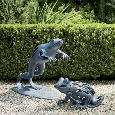 Progressing Leaping Frog Garden Sculptures Frontgate