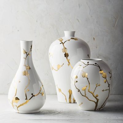 Gilded Blossoms Ceramic Vase Collection Frontgate