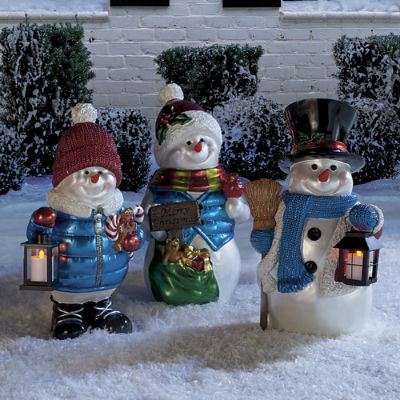 Outdoor Snowman Collection Frontgate