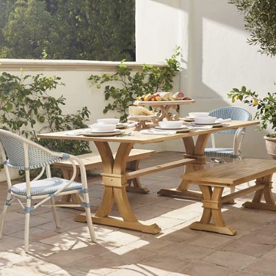 Teak Farmhouse Dining Collection Frontgate