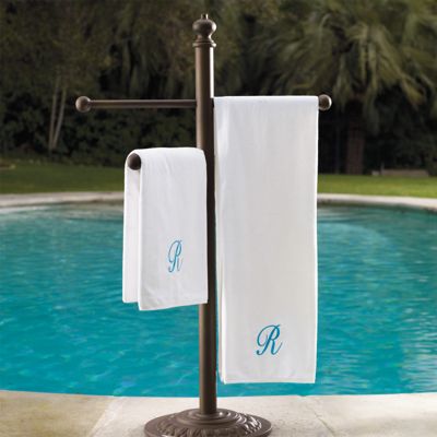 Cast Aluminum Towel Stand Frontgate