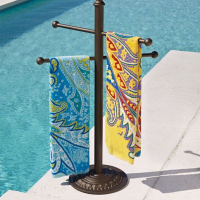 Frontgate pool towel rack sale