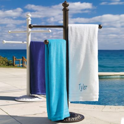 Cast-Aluminum Towel Stand