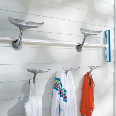 Whale hooks for discount towels