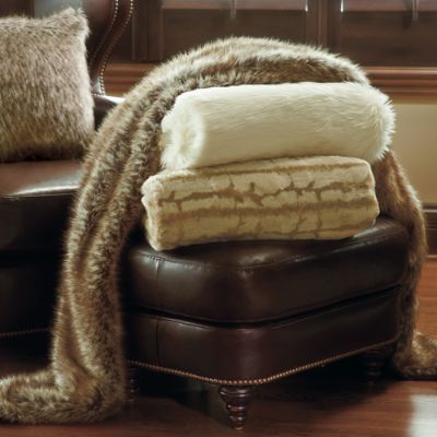 Faux Fur Throw Blanket Frontgate