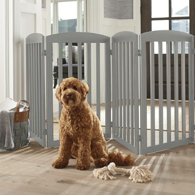 Freestanding Wooden Pet Gate Frontgate