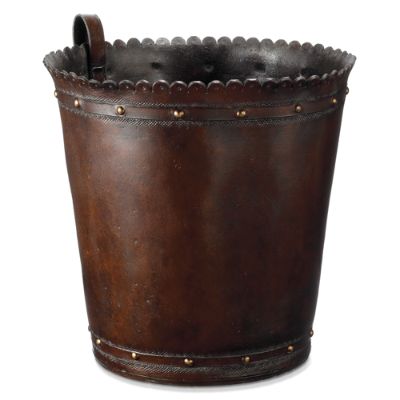 Leather Wastebasket Frontgate