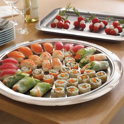 Stainless Steel Hot/Cold Serving Trays Frontgate