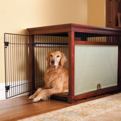 Luxury Mahogany Pet Residence Dog Crate