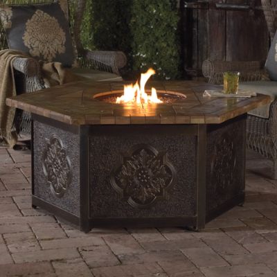 Sovana Custom Gas Fire Table | Frontgate