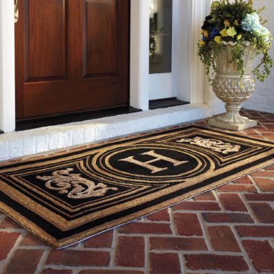 Wingate Monogrammed Entry Mat, Frontgate